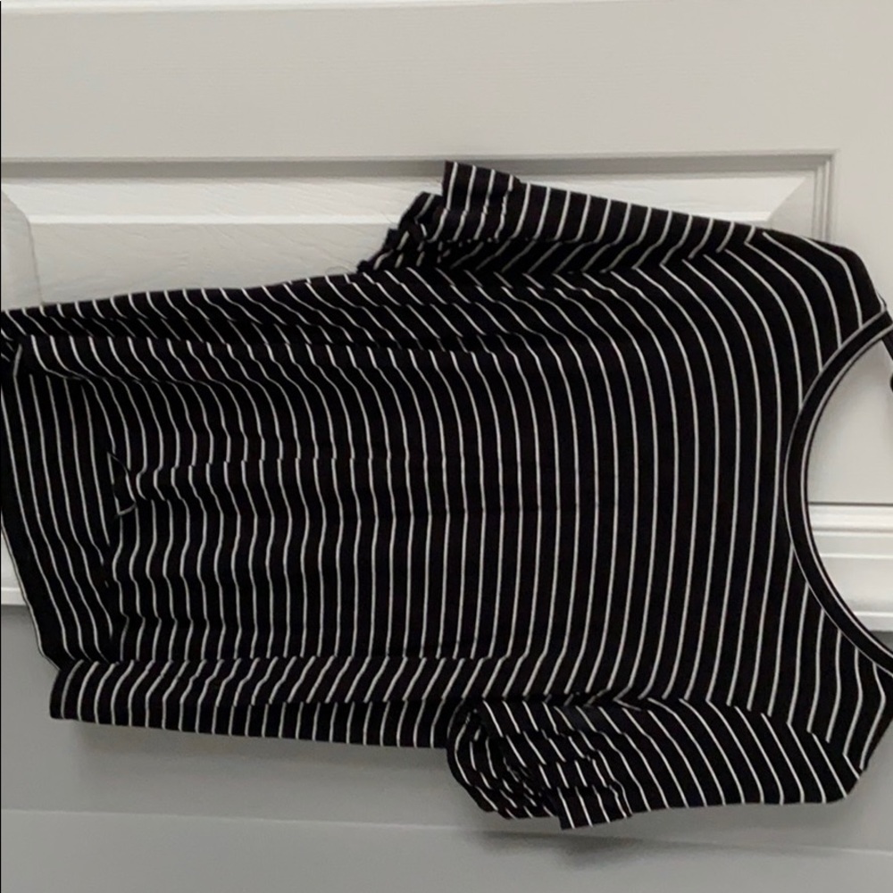 Black and white striped t-shirt